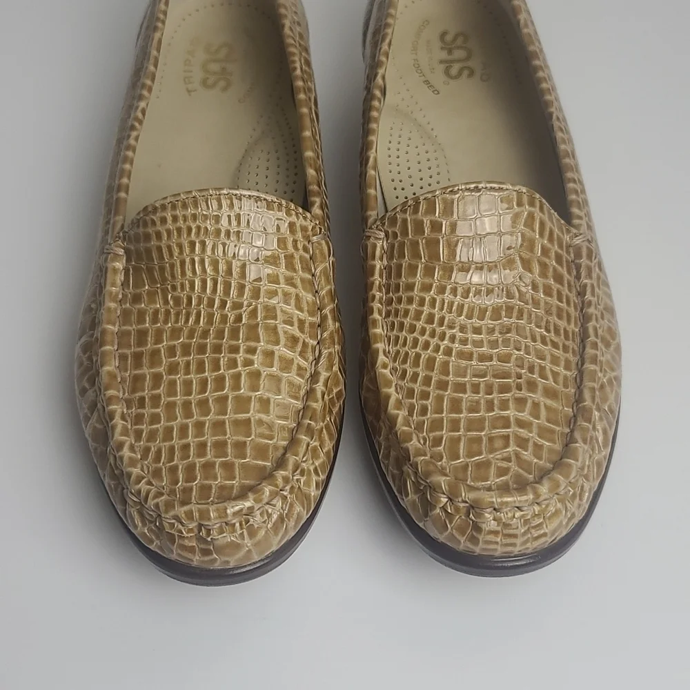 SAS Simplify Croc Print Tripad Comfort Loafers